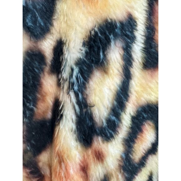 Size M NEW The Nu Vintage Plaid Animal Print Faux-Fur Pearl Snap Top‎ Shirt - Picture 7 of 9